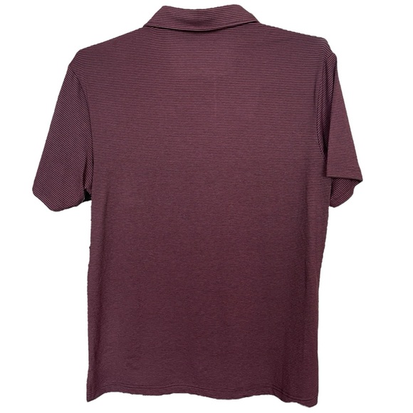 NWT 01.Algo Men’s Arrieta Microstripe Performance Polo Medium - Picture 2 of 4